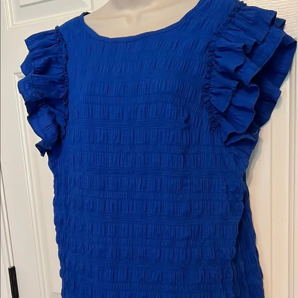 Blue Ruffled Dress - Picture 3 of 6